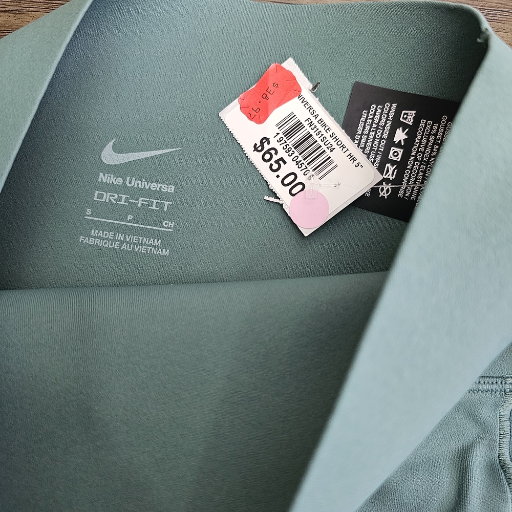 Nike Universe Women's Athletic Shorts Set - Teal and Brown - Picture 3 of 6